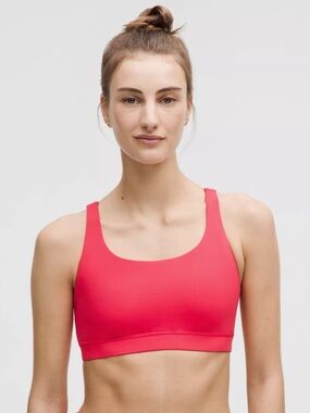Lululemon Energy Bra Evolve Medium Support Hot Pink NEW